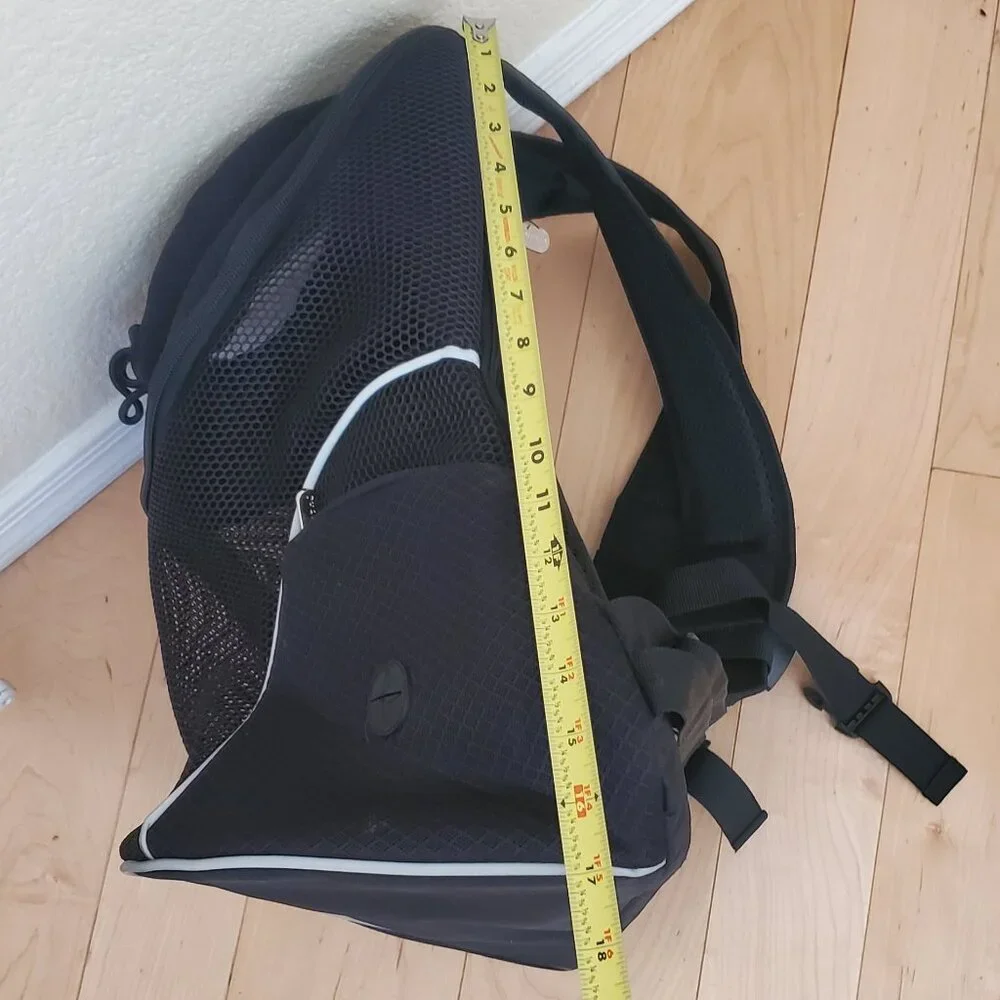 WOYYHO Pet Dog Carrier Backpack Side Storage Pockets Dog Backpack Carrier